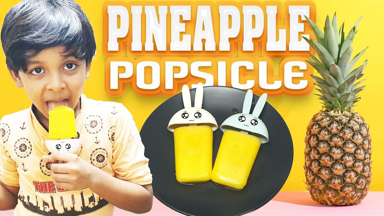 Easy Homemade Pineapple Popsicles