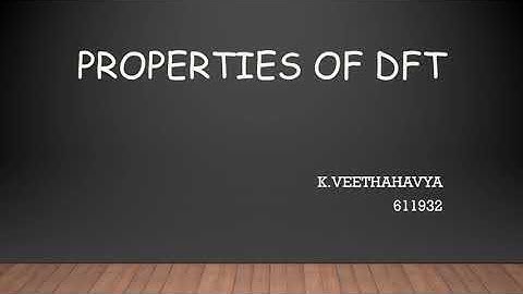 DIFFERENTIATION IN TIME -  PROPERTY OF DFT