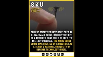 China Develops Mosquito-Sized Drone for Military and Medical Use  #saifullahkhanupdates