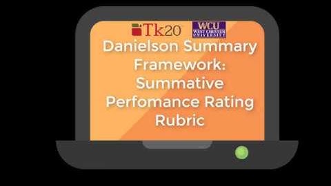 Tk20 Faculty Tutorial: Danielson Summative Performance Rating