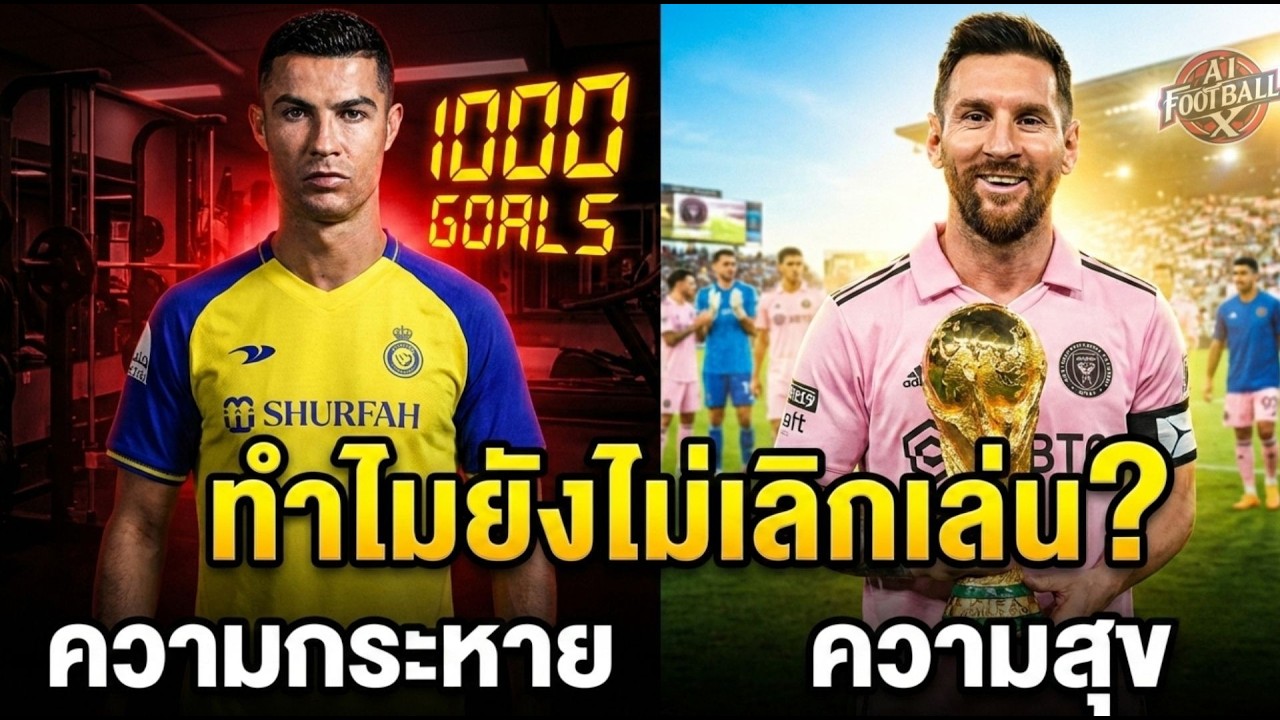 ได้แชมป์หมดแล้ว... ทำไม CR7 & Messi ถึงยังไม่แขวนสตั๊ด!? 🐐