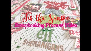 Tis the Season 2020 Day 6- Scrapbooking Process #286- &quot;Elf Shenanigans&quot;