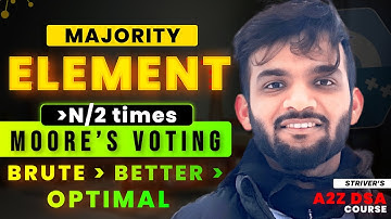 Majority Element I | Brute-Better-Optimal | Moore