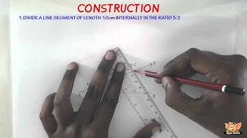 How to divide a line segment internally ?