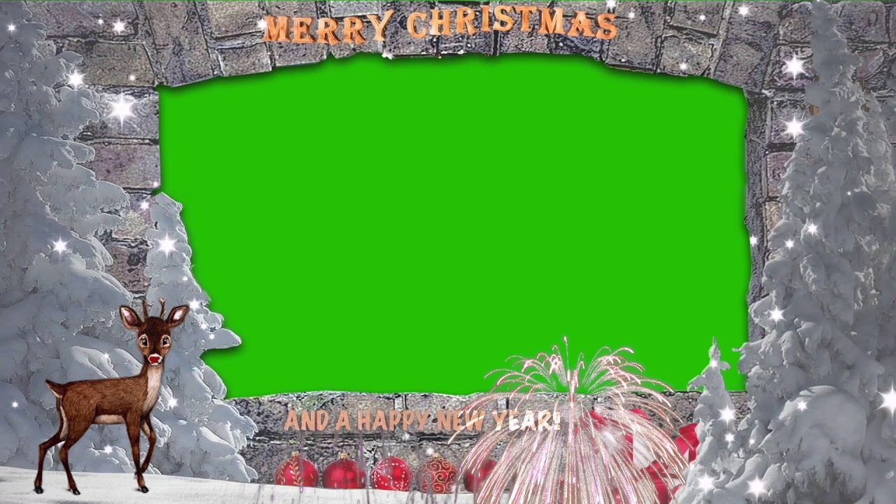 christmas green screen background images