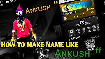 Name like ankush ff😎 || how to change name like ankush ff 😮😮||