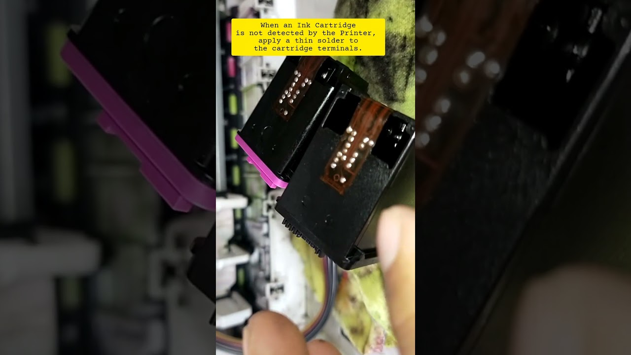 Remedy for an ink cartridge that can't be detected by a printer 