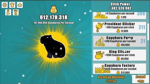I got 1qd capybaras in capybara clicker (sorry the video has voice)