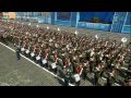 Военный оркестр - "Мы - армия народа" (Парад Победы на Красной площади 9 мая, Москва)