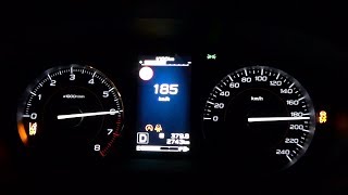 2018 Subaru XV 2.0i 156 KM Lineartronic - acceleration 0-180 km/h