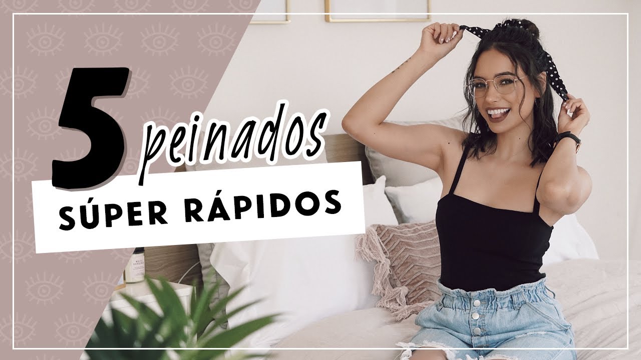 ¡PEINADOS FÁCILES para cabello corto! | @AnaVbon