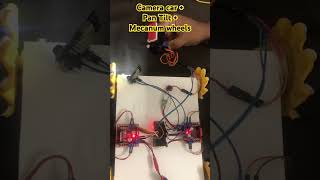 Camera car with pan tilt and mecanum wheels - testing #shorts #esp32cam #hashincludeelectronics