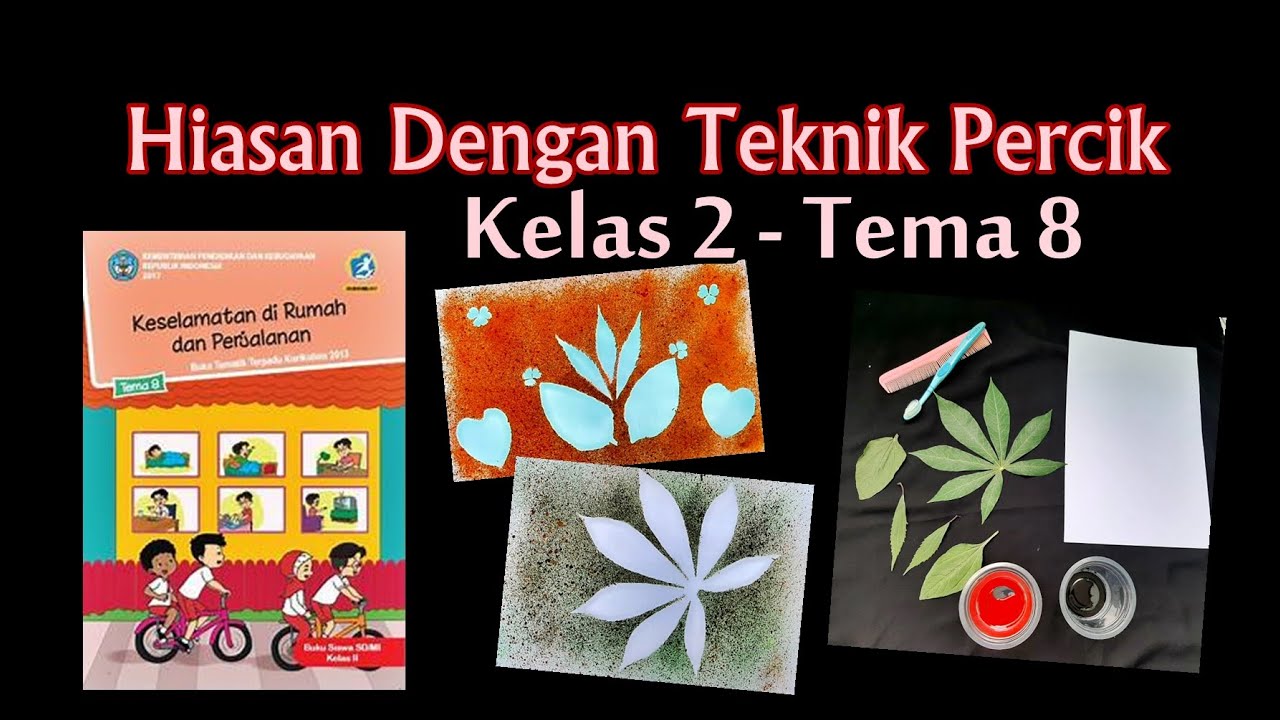 Cara Membuat Hiasan  Dengan  Teknik  Percik  Kelas 2 SD 