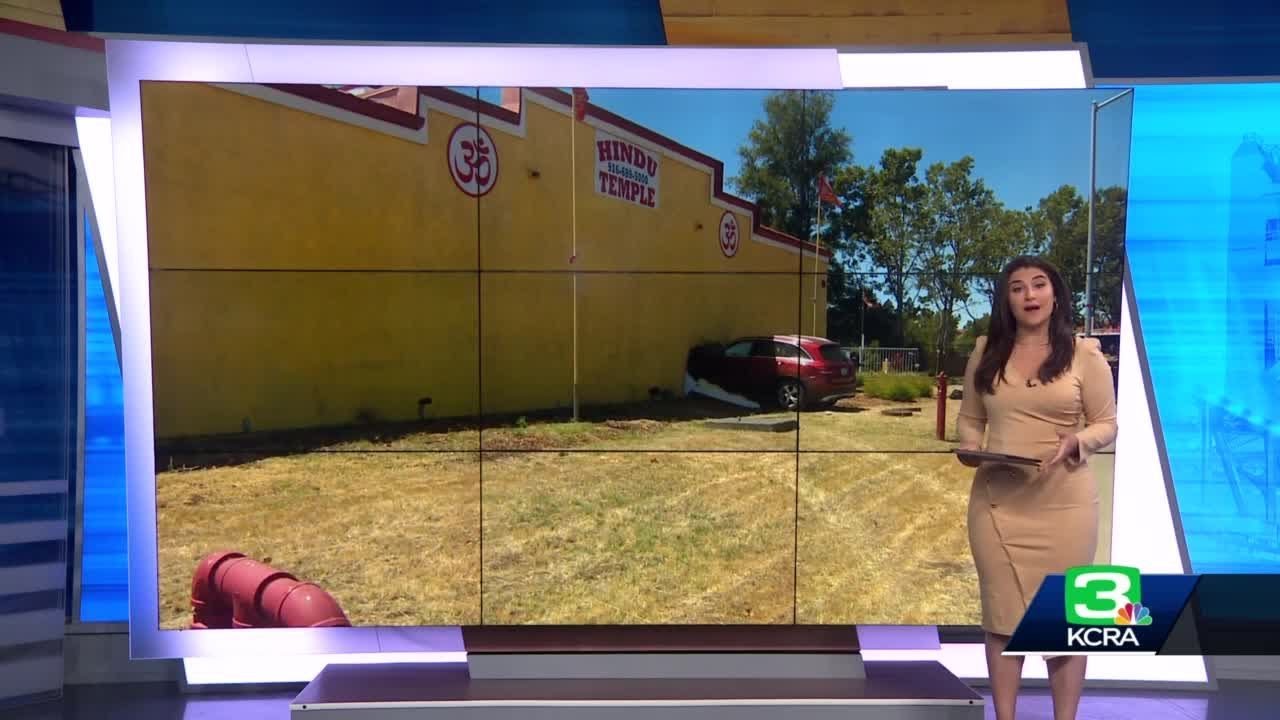 1 Injured After Car Crashes Into Sacramento Hindu Temple YouTube
