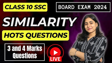 Class 10 Similarity | Hots Questions | Geometry | Board exam 2024 | MH Board | Galaxy of Maths