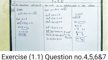 Class 10th Exercise 1.1 Question no  4 to 7 || Kpk textbook maths