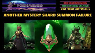 Another Mystery Shard Summon Failure. Raid Shadow Legends F2P Mystery Shard Only Run.