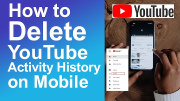 How to delete YouTube activity history on mobile