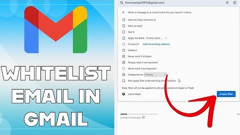 How to Whitelist Emails in Gmail 2024?