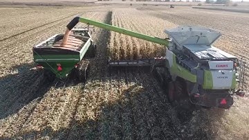 Claas 8700 with a Geringhoff Rota Disc 18 row 30”