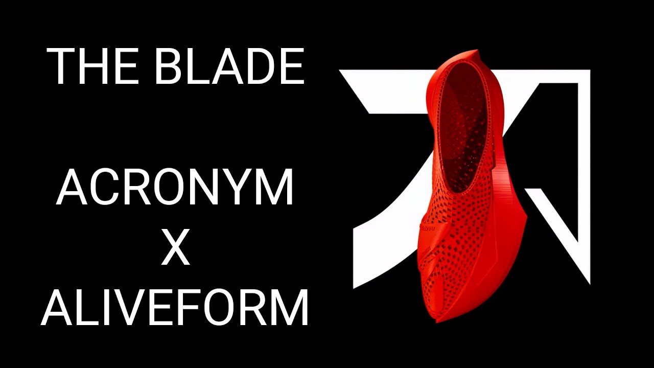 ACRONYM X ALIVEFORM – THE BLADE Might Be the Future of Sneakers 