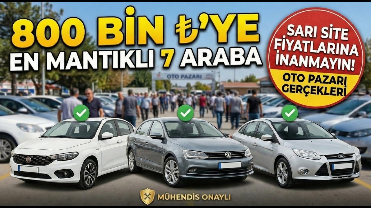 SARI SİTE YALANLARI, OTOPAZAR GERÇEKLERİ! | 800 BİN TL'ye 7 Mantıklı Araba (2026 GÜNCEL)