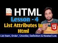 List of attributes in HTML || Definition List in HTML in Hindi