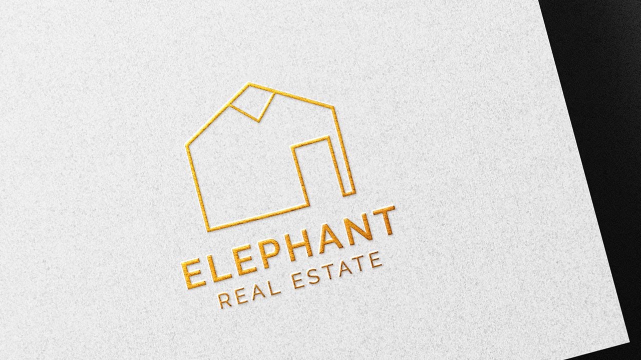 LOGO DESIGN // COMBINATION MARK LOGO // ELEPHANT REAL ESTATE LOGO YouTube
