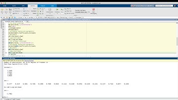 Matlab video 27: Multiple linear regression