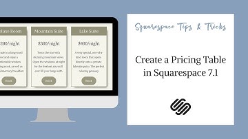 Create a Pricing Table in Squarespace 7.1