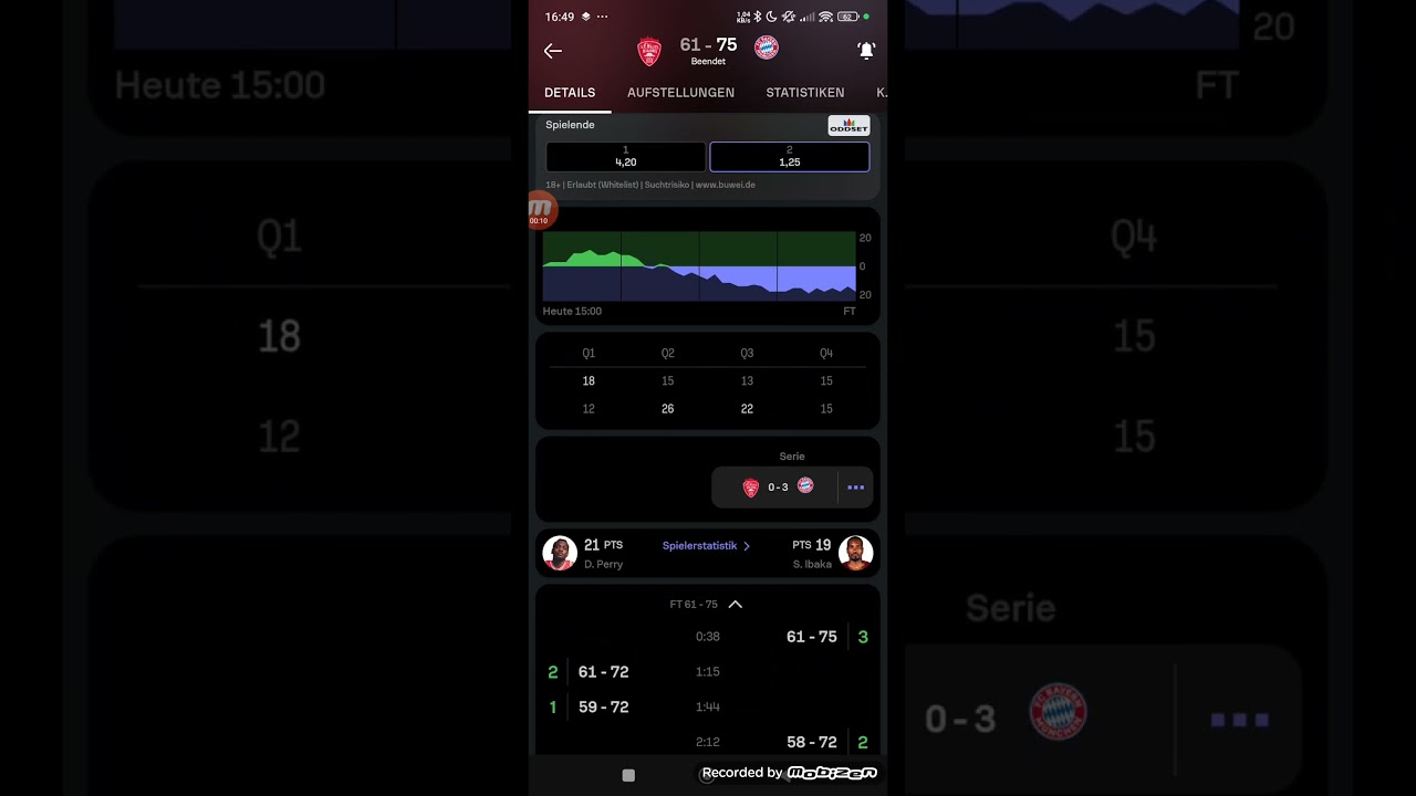 BBL Playoffs Würzburg gegen Bayern München 61:75