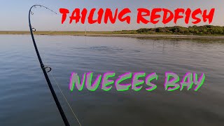 Catching Tailing Redfish From Hobie Pro Angler 14 / Exploring Nueces Bay Super Skinny Water Fishing