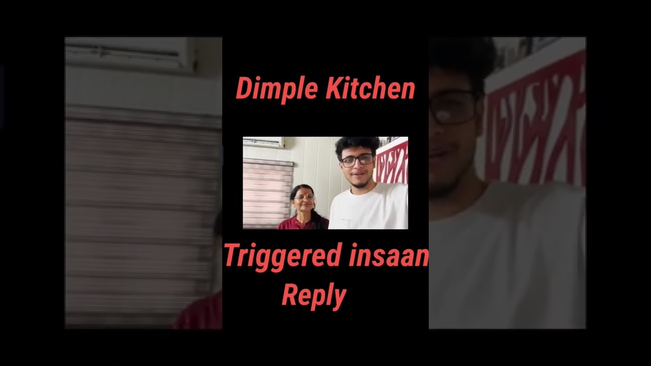 Triggered insaan reply of comment on Dimple's Kitchen Channel 👍👍