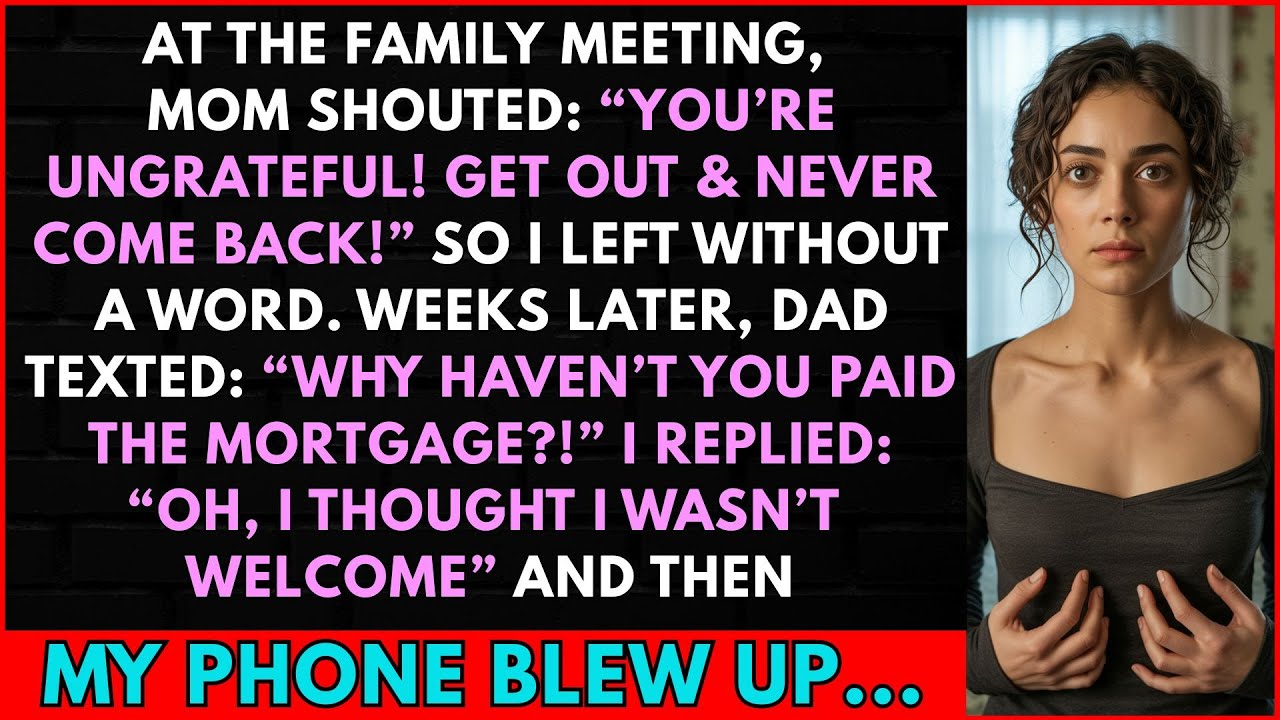 At The Family Meeting, Mom Shouted: “You're Ungrateful! Get Out & Never Come Back!” So I Left, But…