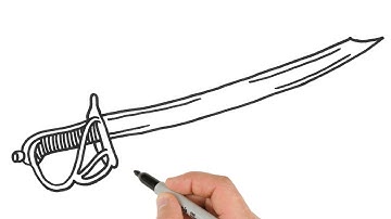 How to Draw Cutlass / Easy Drawing Tutorial