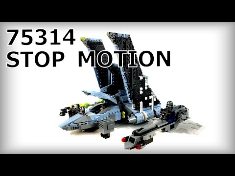 LEGO 75314 Star Wars The Bad Batch Attack Shuttle. Stop motion. Speed builder.