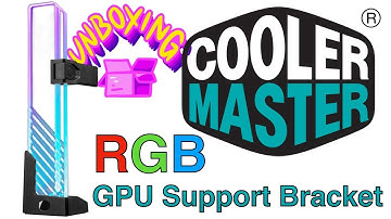 Cooler Master MasterAccessory A-RGB GPU Support Bracket unboxing