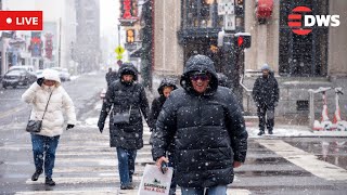 LIVE: Unbelievable Arctic Storm Brings Snow to Georgia – Macon Covered in White! | DWS News | AL14