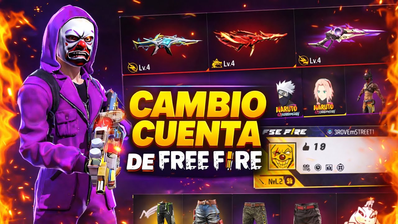 CAMBIO CUENTA DE FREE FIRE