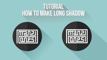Tutorial CorelDraw | How to Make Long Shadow in Flat Design