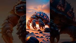 Turtle vs Crab #cat #funny #trending