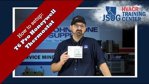 How to setup: T6 Pro Honeywell Thermostat
