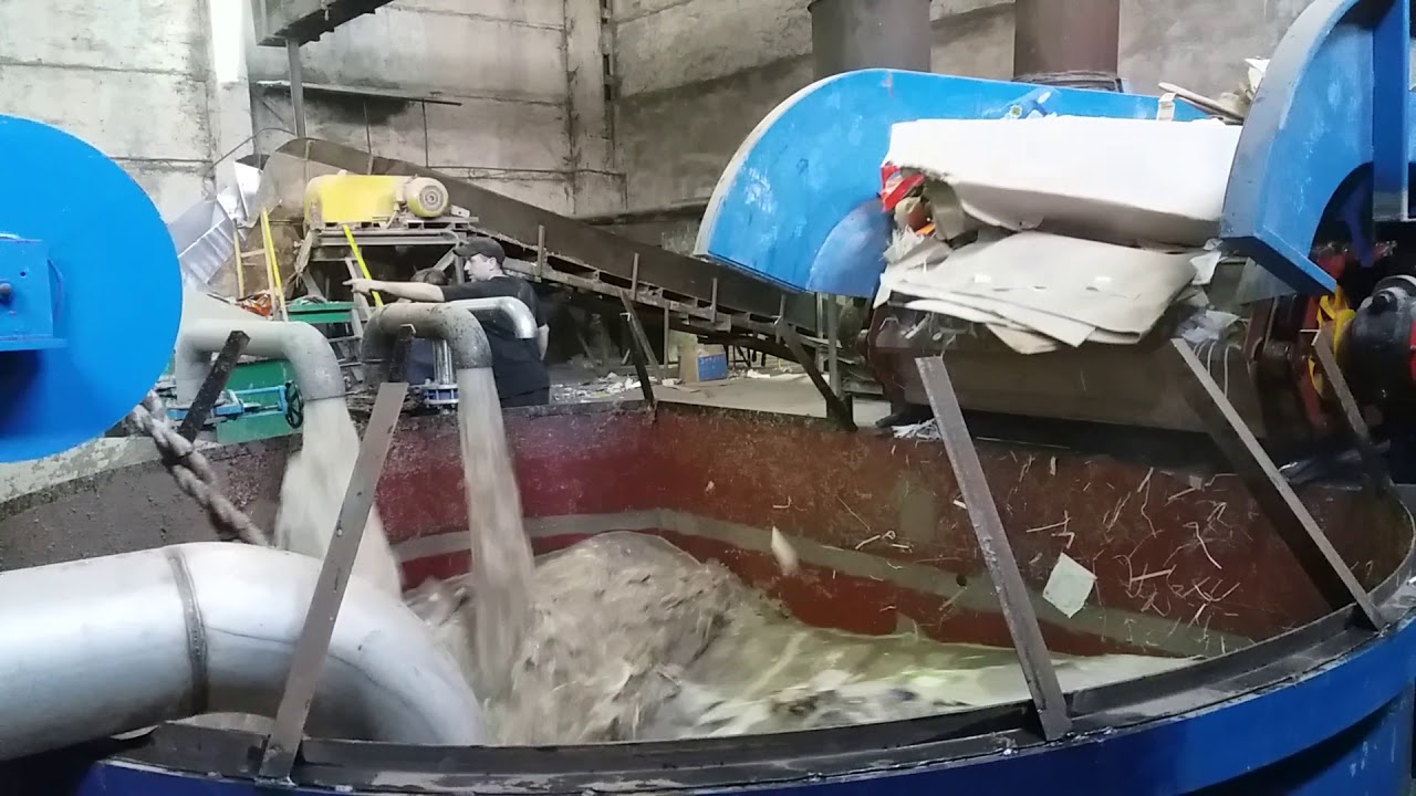 D Type Hydrapulper--Continuous Pulping Machine - YouTube