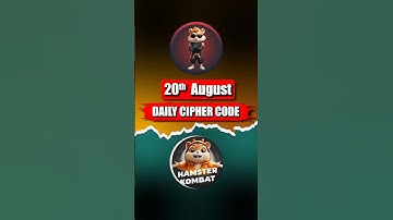 Daily Cipher Hamster Kombat 20 August #shorts #viralvideo #ciphercodes
