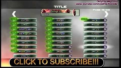 MW2 TU7 unlock all recovery service. (and proof of rgh)