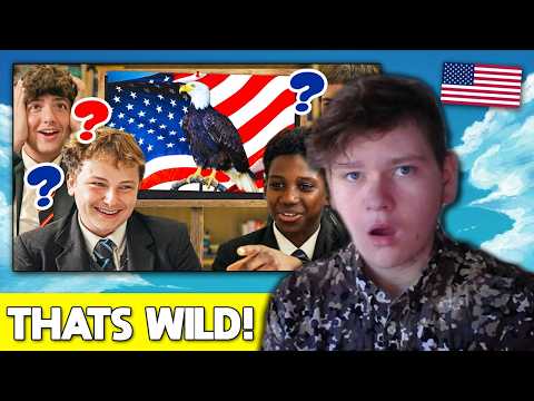 American Reacts to What do British Highschoolers know about America?