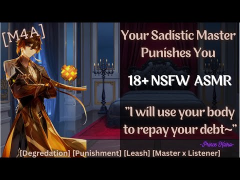 [M4A] Your Sadistic Master Punishes You [NSFW ASMR]