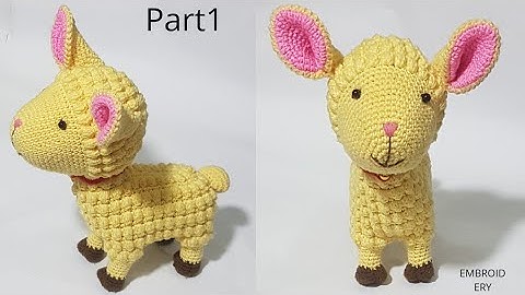 HOW TO MAKE CROCHET AMIGURUMI SHEEP (PART1) TUTORIAL English FREE PATTERN FOR BEGINNER