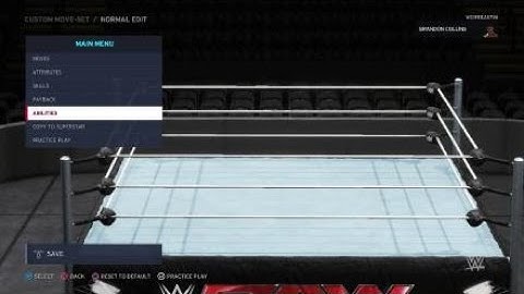 WWE 2K20 Brandon Collins Updated Moveset V2