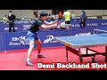 Tomokazu Harimoto, Ma Long, Lin Gaoyuan, Xu Xin Training Demi Backhand Technique !